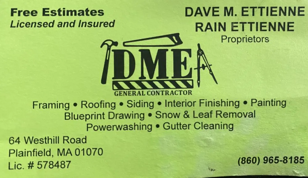 Reliable roof inspection for homes across Plainfield, MA - DME General Contractor
