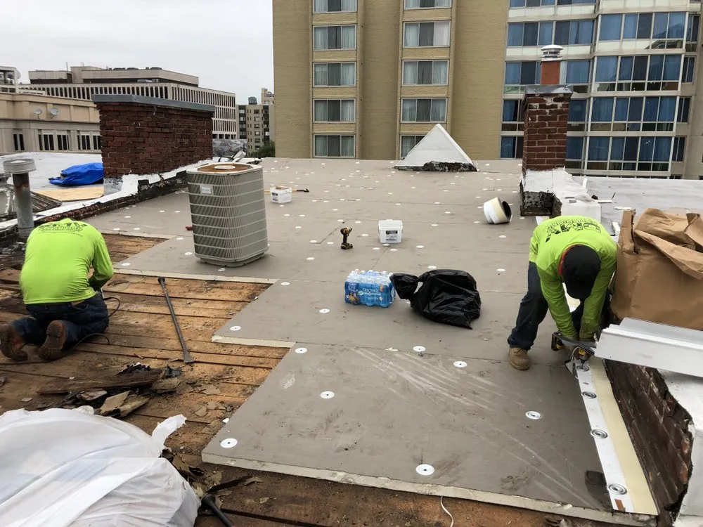 Emergency storm damage roof repair in Sandy Spring, MD by DMV Exteriors