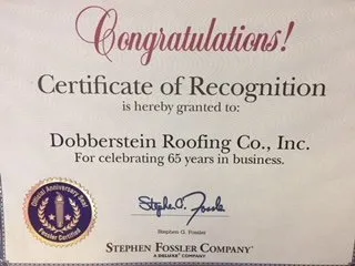 Slide of Dobberstein Roofing