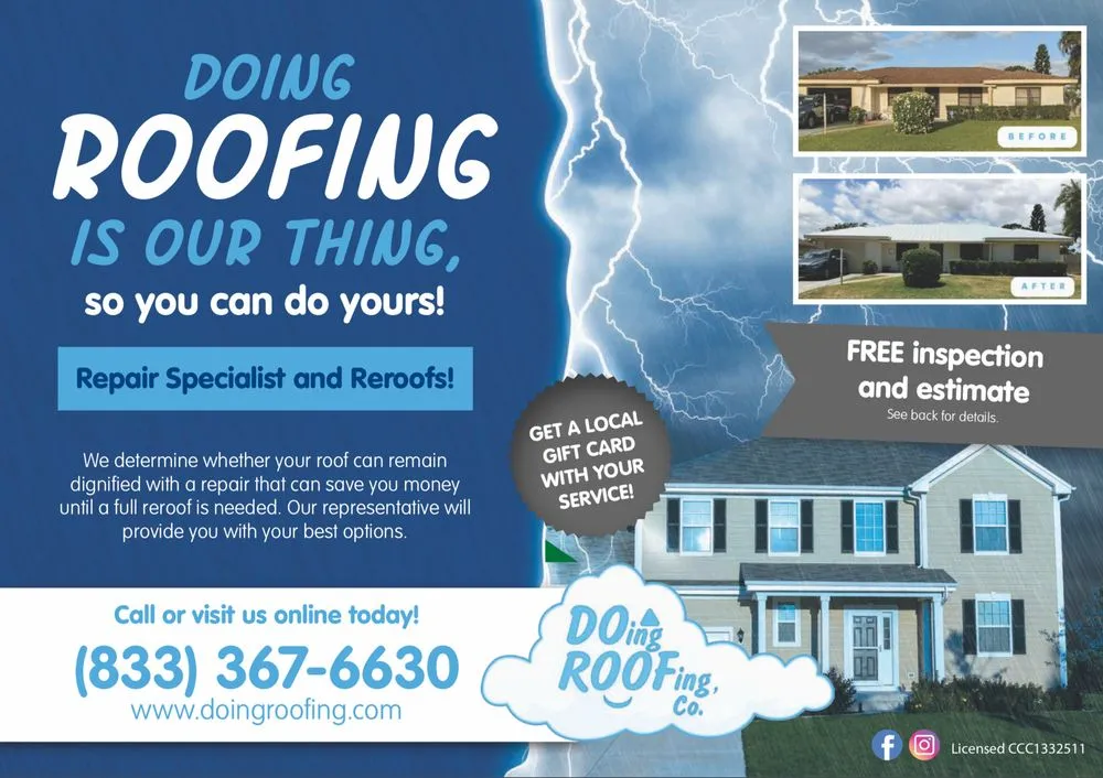 Emergency roof repair in Port St. Lucie, FL - Doing Roofing, Co.