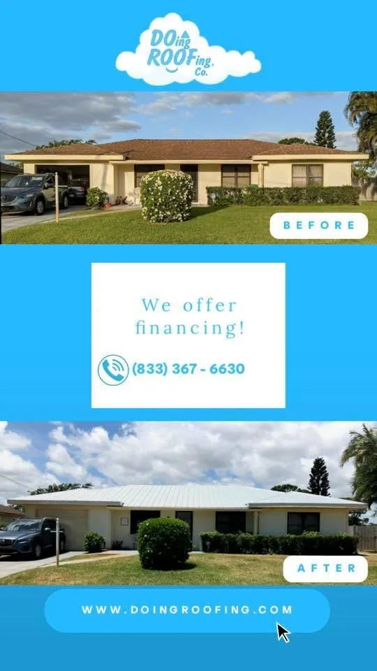 Emergency metal roofing installation in Port St. Lucie, FL by Doing Roofing, Co.