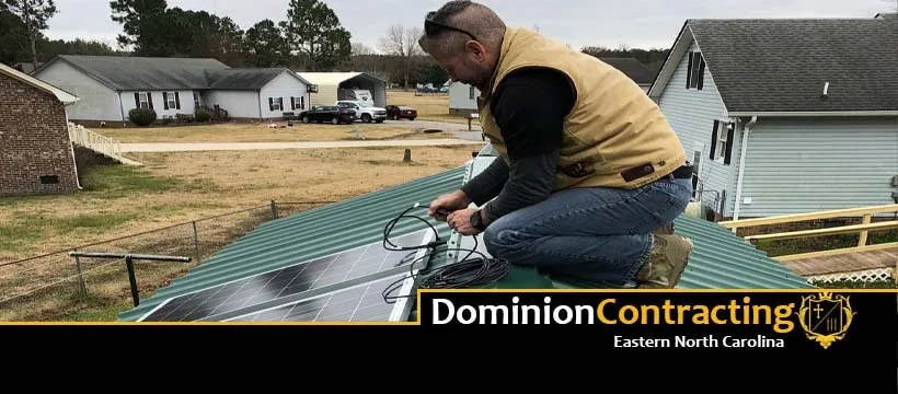 Slide of Dominion Contracting