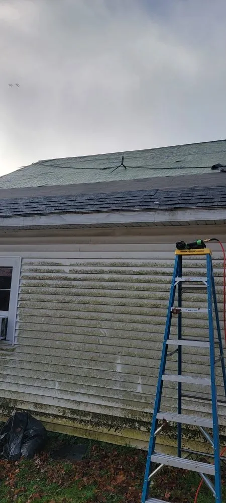 Professional storm damage roof repair for fast service in Eau Claire, MI by Done Right Once