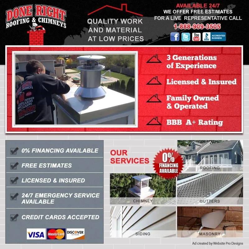 Slide of Done Right Roofing & Chimney