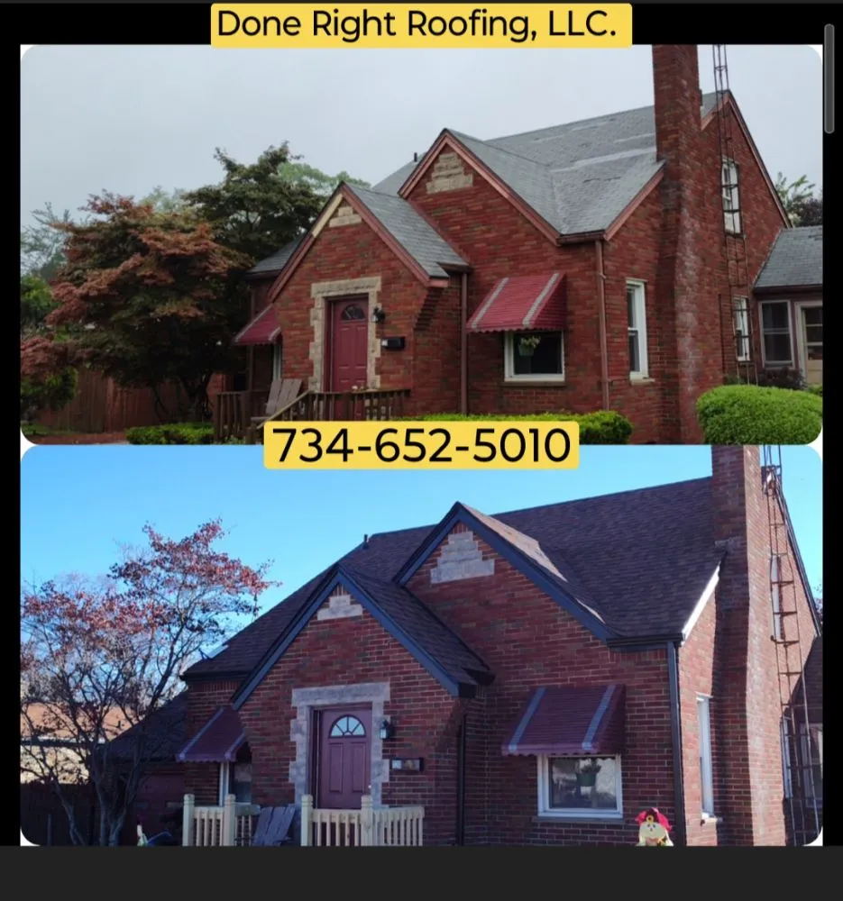 Slide of Done Right Roofing