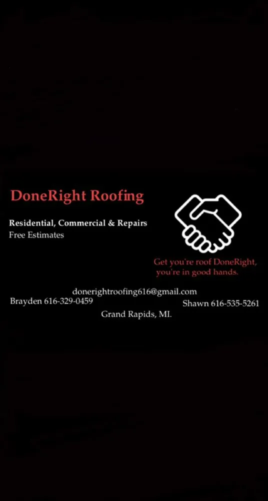 Slide of DoneRight Roofing