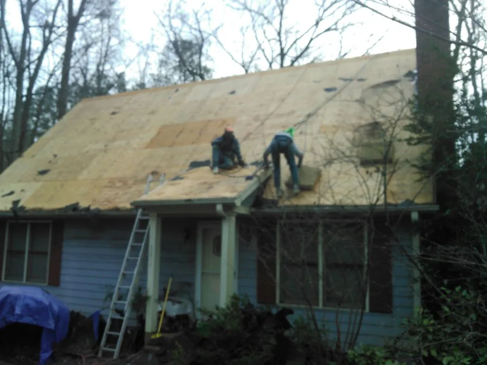 Professional residential roofing service after storm damage across Castalia, NC - DPD Roofing and Siding