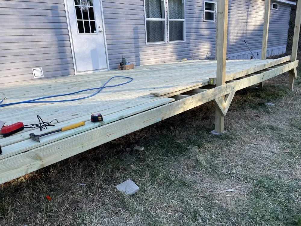 Licensed roof installation near you in Hasty, AR by Dream Decks by T&T Services