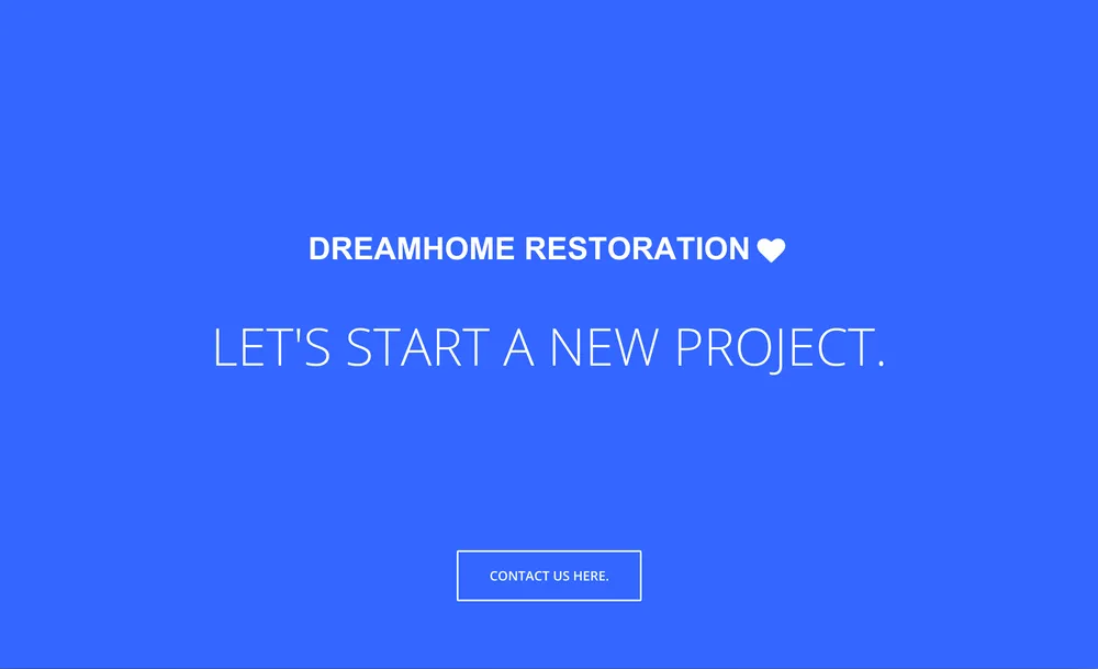 Slide of Dream Home Restoration