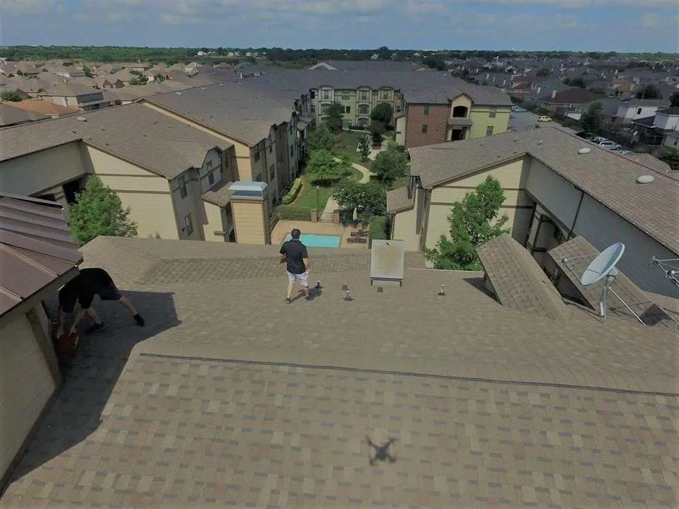 Slide of Drone Roofing & Construction