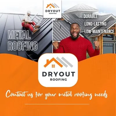 Dryout Roofing Logo