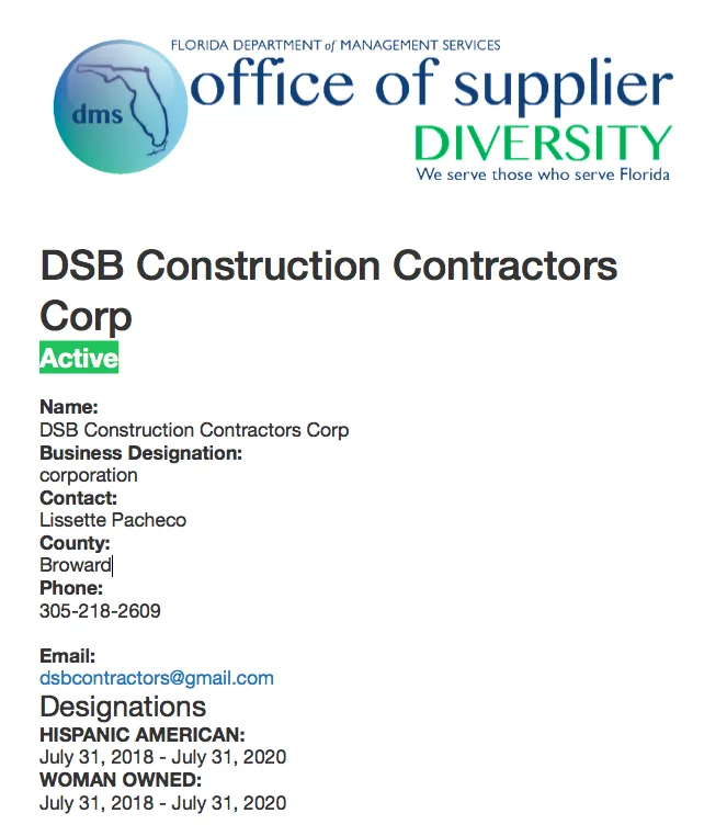 Slide of DSB Construction Contractors