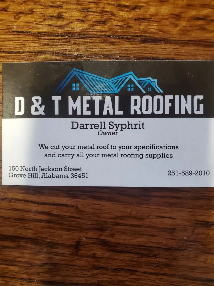 Slide of D&T Metal Roofing