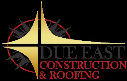 Due East Construction & Roofing Logo