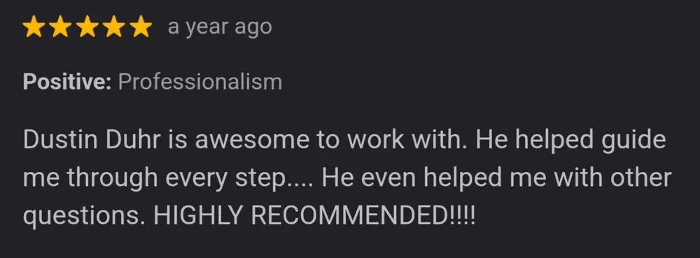 Slide of Duhr Roofing