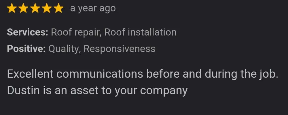 Slide of Duhr Roofing