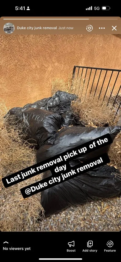 Slide of Duke city Junk Removal
