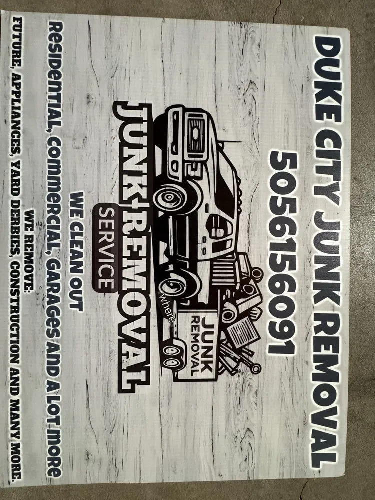 Slide of Duke city Junk Removal