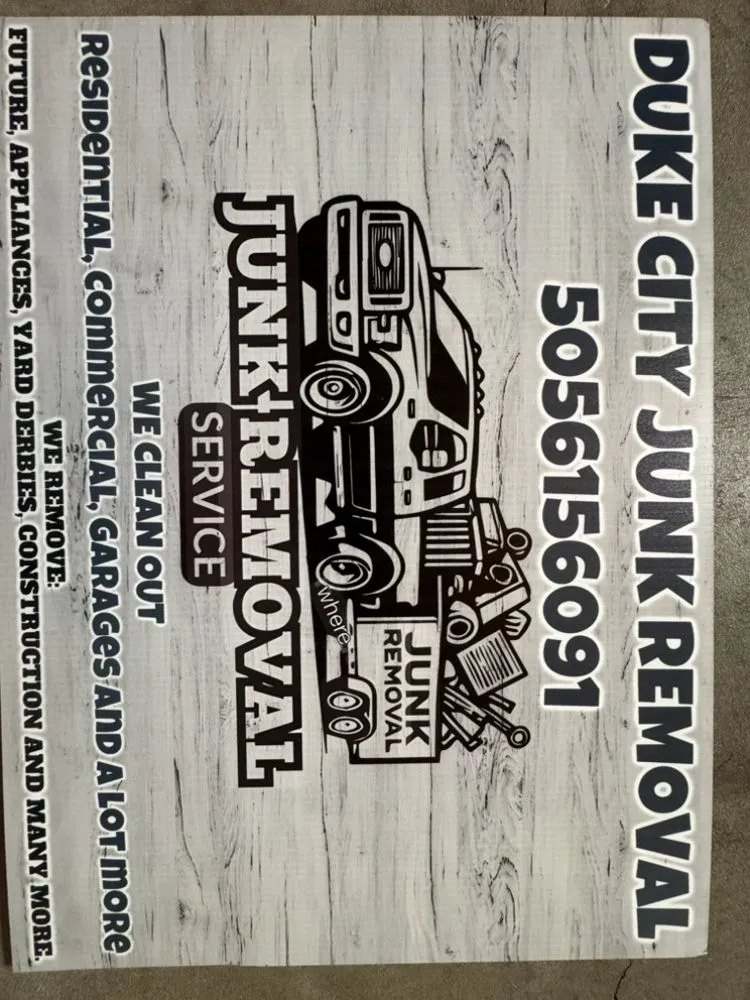 Slide of Duke city Junk Removal