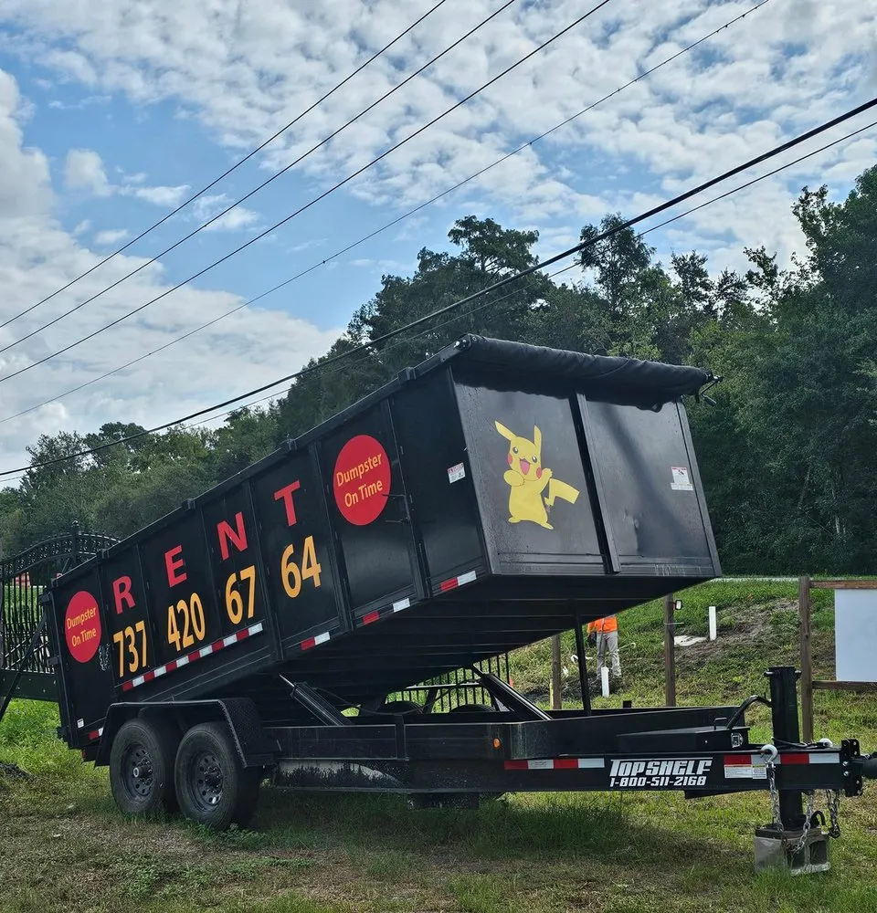 Slide of Dumpster On Time