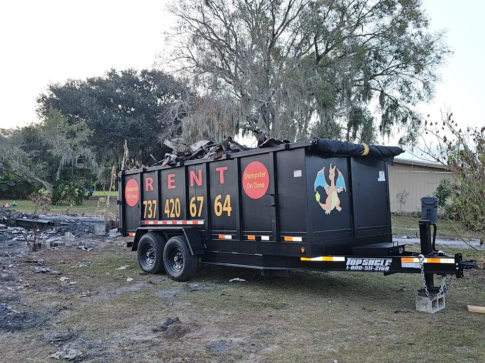 Slide of Dumpster On Time