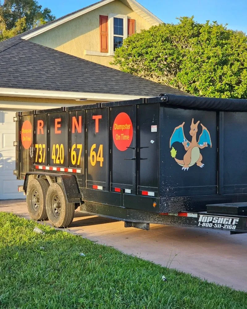 Slide of Dumpster On Time