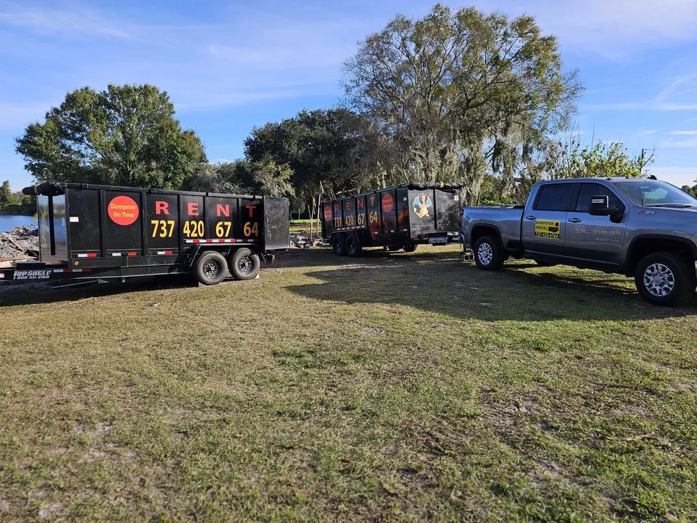 Slide of Dumpster On Time