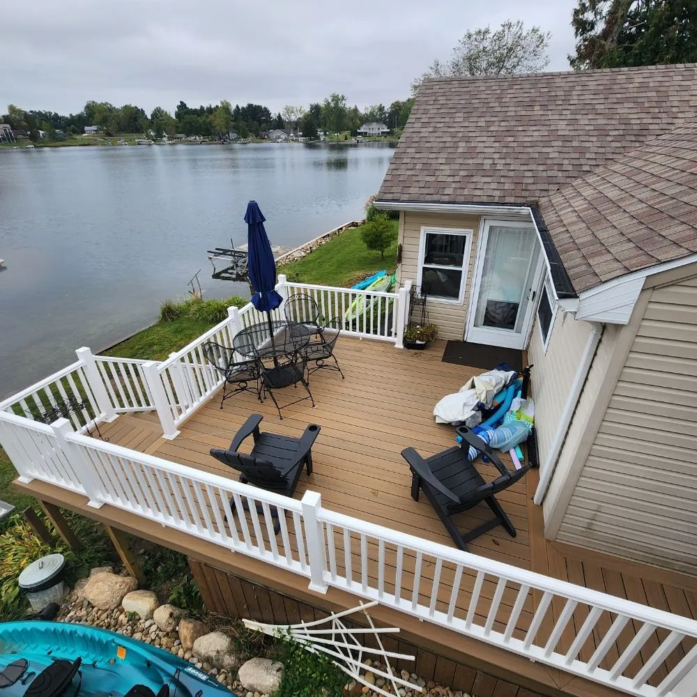 Emergency metal roofing installation for homes in Camden, MI by Dunn Right Roofing and Decks