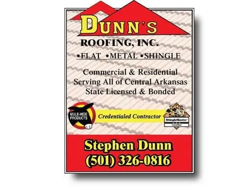 Slide of Dunn's Roofing