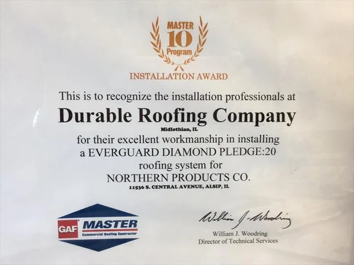 Slide of Durable Roofing Residential