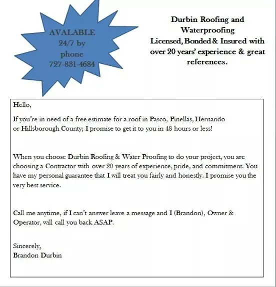 Slide of Durbin Roofing and Waterproofing