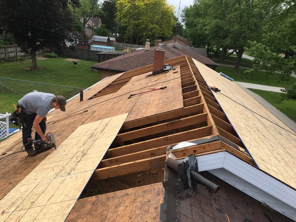 Slide of DWB Roofing