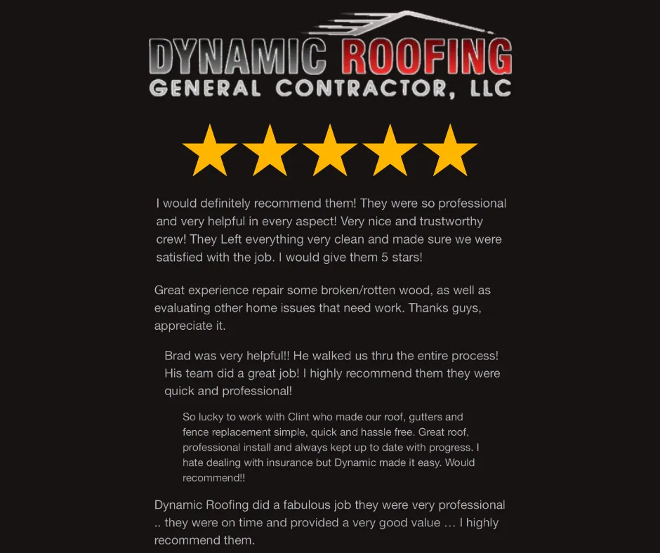 Slide of Dynamic Roofing General Contractor
