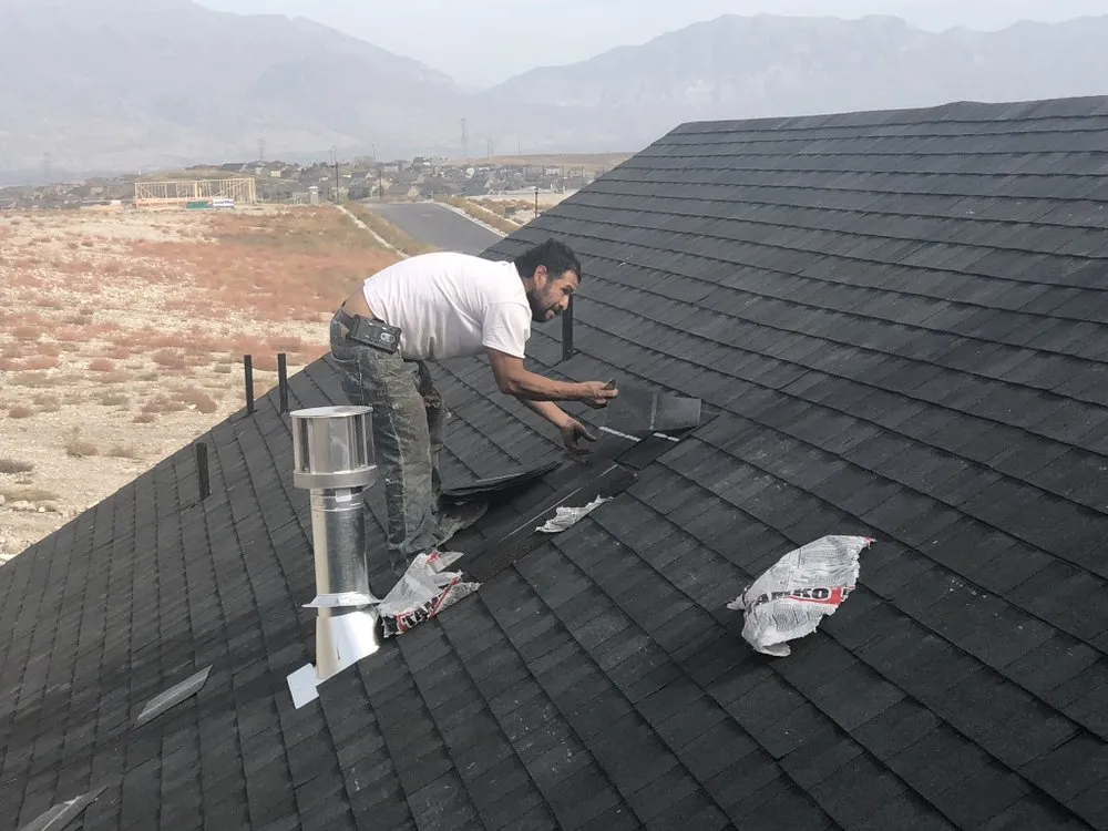 Slide of E j roofin contar