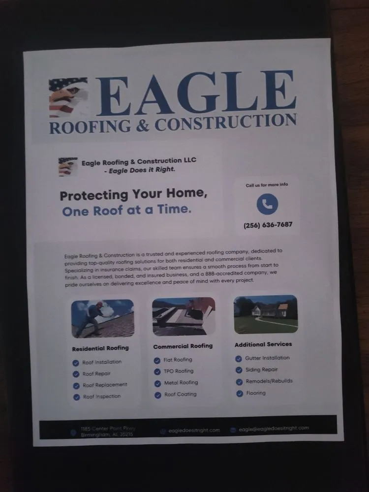 Slide of Eagle Roofing