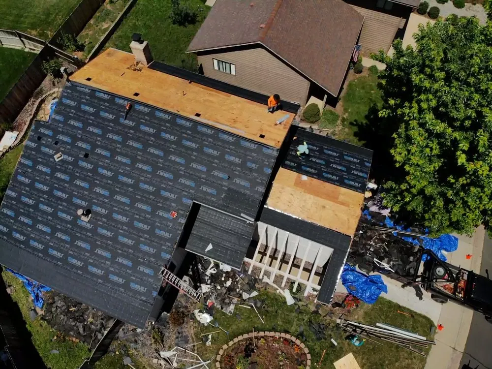 Slide of Eagle's Roofing