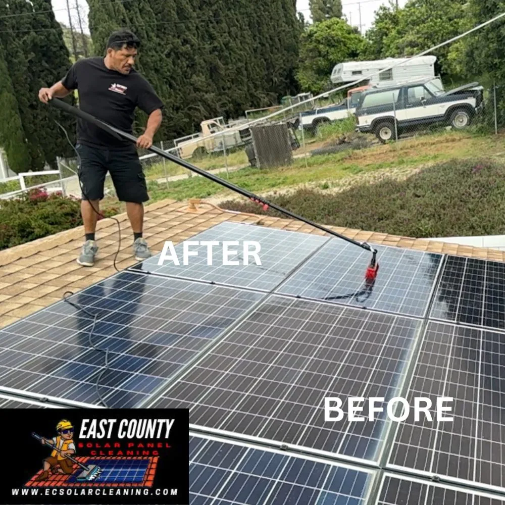 Slide of East County Solar Panel Cleaning