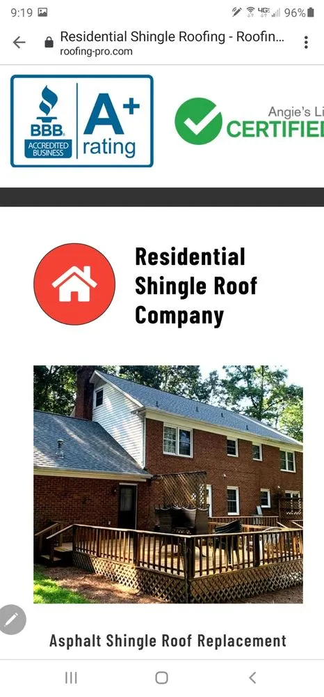 Top-rated shingle roofing service experts serving Macclesfield, NC - Eastern Home Repair