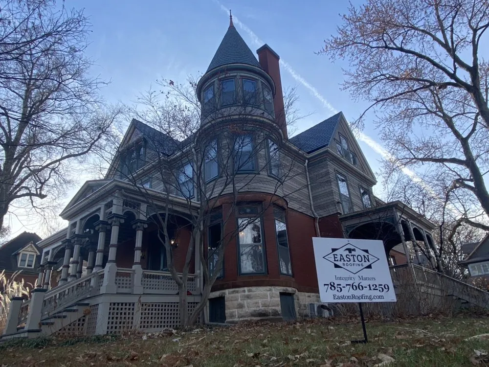 Slide of Easton Roofing