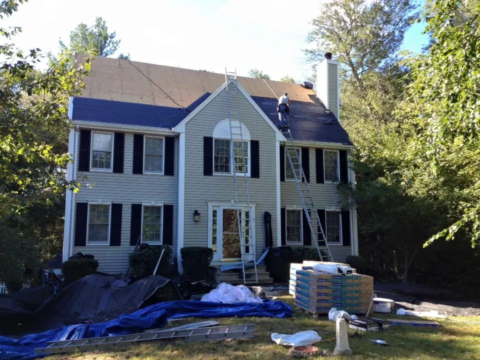 Local roof repair for residential properties in North Easton, MA by Easton Roofing