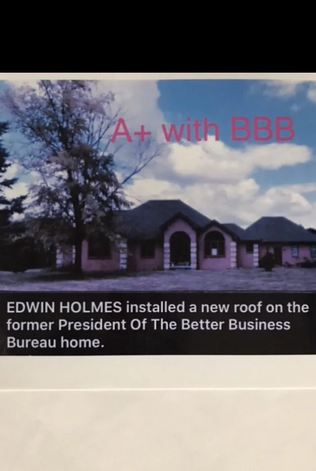 Slide of Edwin Holmes Roofing