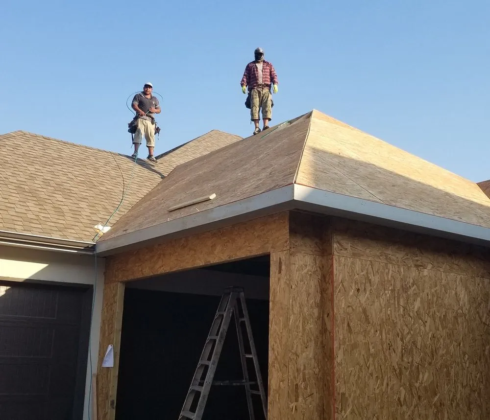 Professional roof installation in Brazos Bend, TX by Edy’s Construction
