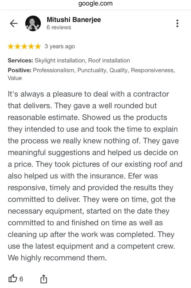 Slide of EFER Renovations