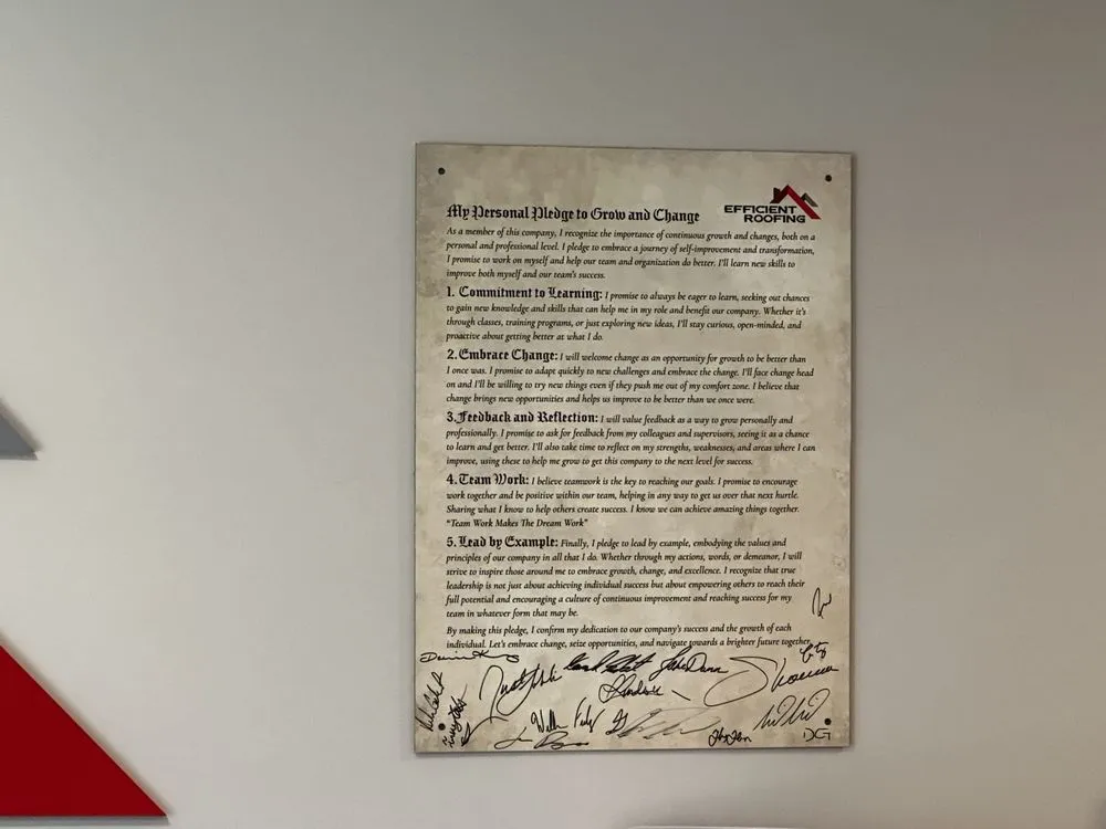 Slide of Efficient Roofing