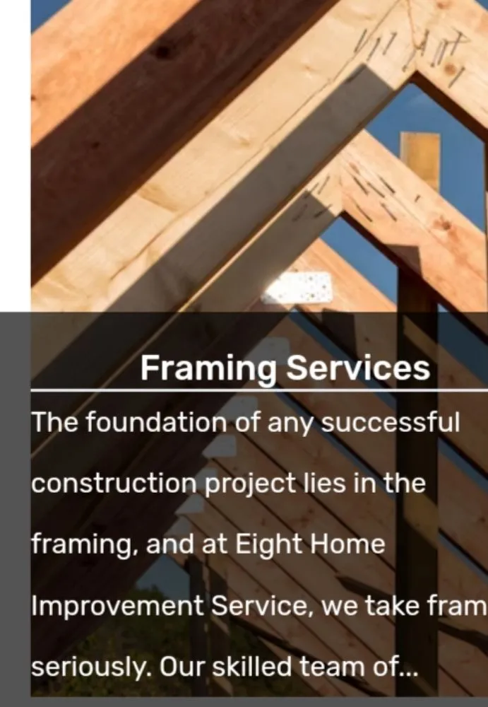 Slide of Eight Home Improvement Service