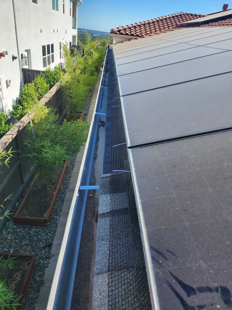 Slide of El Dorado Hills Gutter and Solar Panel Cleaning