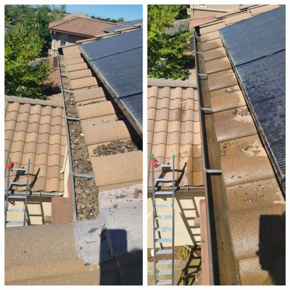 Slide of El Dorado Hills Gutter and Solar Panel Cleaning