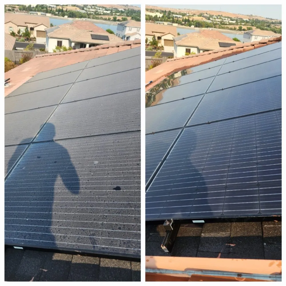 Slide of El Dorado Hills Gutter and Solar Panel Cleaning