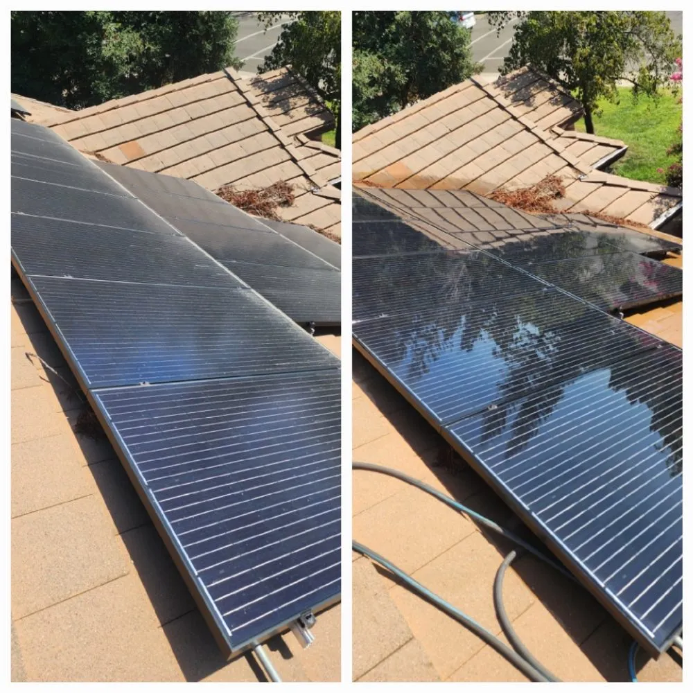 Slide of El Dorado Hills Gutter and Solar Panel Cleaning