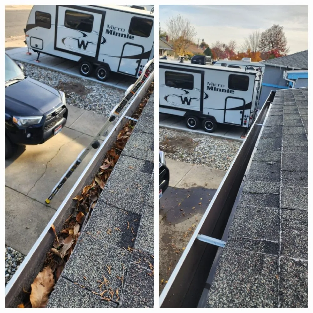 Slide of El Dorado Hills Gutter and Solar Panel Cleaning